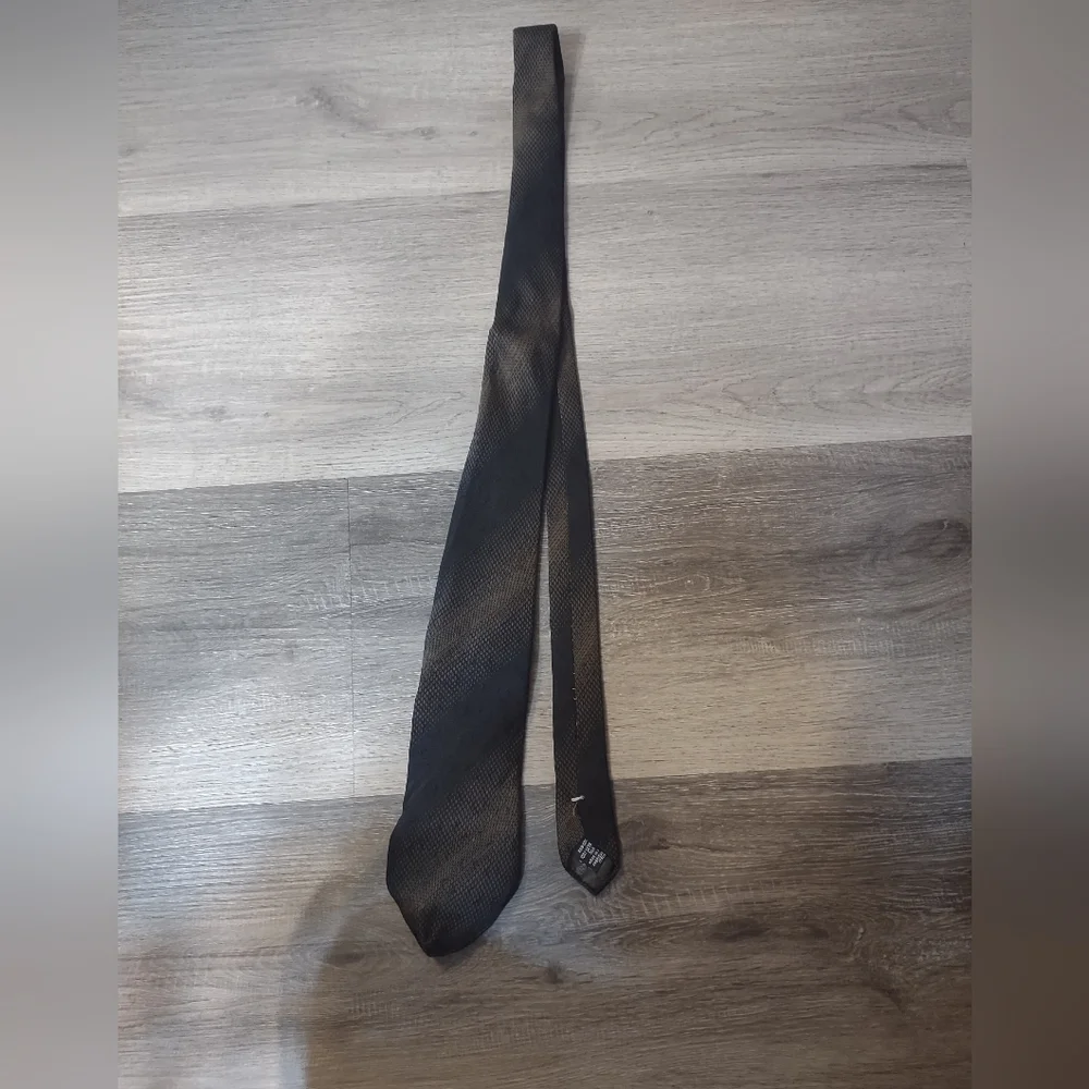 Giorgio Armani Silk Black Patterned Tie